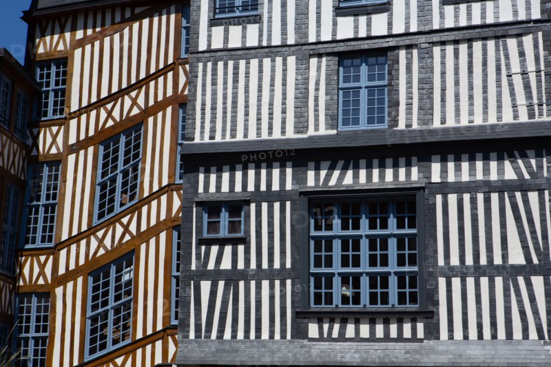 Rouen (Seine Maritime), timbered frame house on the place Barthélémy