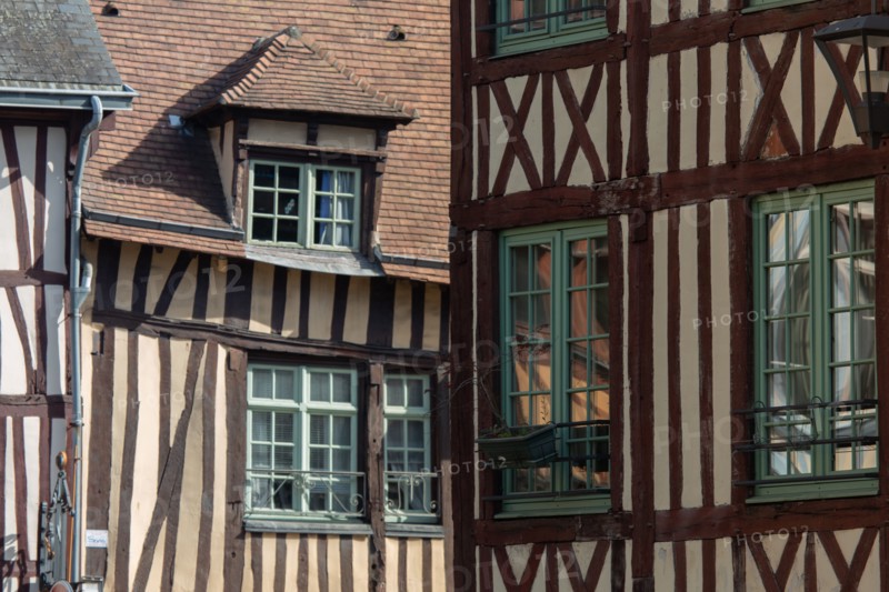 Rouen (Seine Maritime), angle of the Rue Molière and rue Martainville