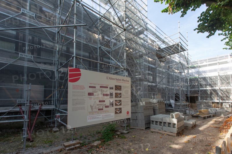 Rouen (Seine Maritime), chantier de restauration de l'Aître Saint-Maclou
