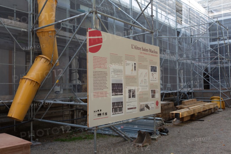 Rouen (Seine Maritime), chantier de restauration de l'Aître Saint-Maclou