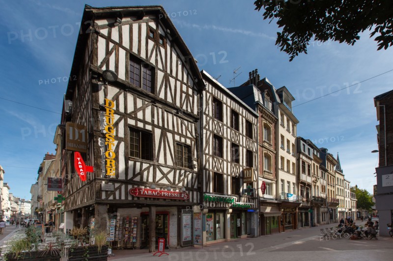 Rouen (Seine Maritime), rue de l'Hôpital