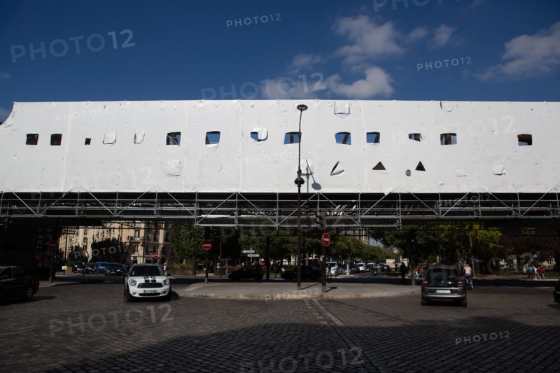 Paris, chantier de rénovation du métro ligne 6