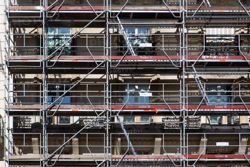 Paris, scaffolding