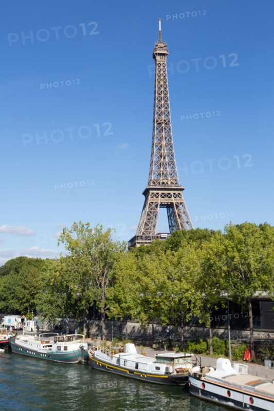 Paris,the Seine river and the Eiffel Tower