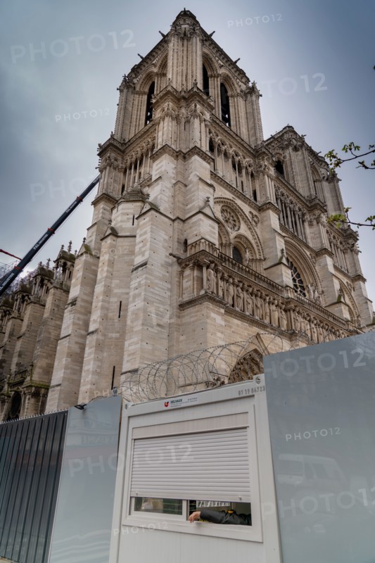 Cathédrale Notre-Dame de Paris, one year after the fire on the evening of 15 April 2019