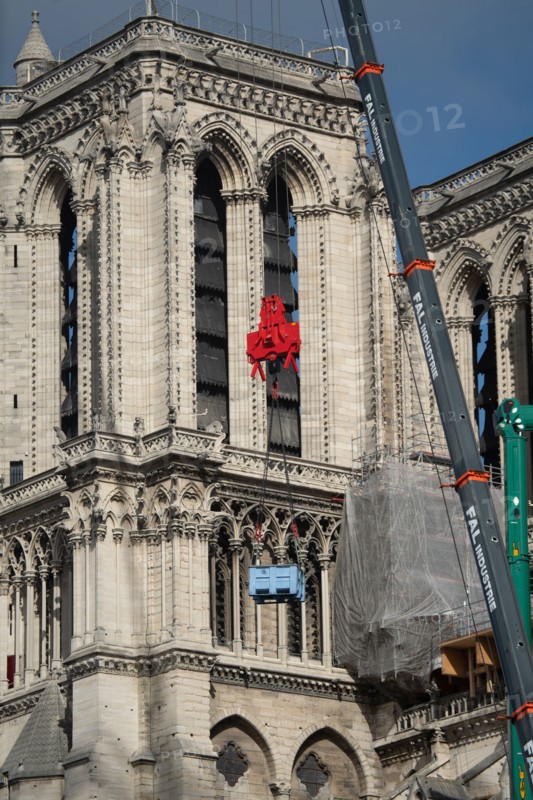 Cathédrale Notre-Dame de Paris, one year after the fire on the evening of 15 April 2019