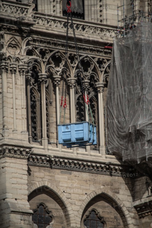 Cathédrale Notre-Dame de Paris, one year after the fire on the evening of 15 April 2019