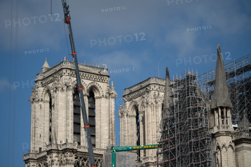 Cathédrale Notre-Dame de Paris, one year after the fire on the evening of 15 April 2019