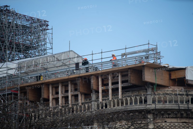 Cathédrale Notre-Dame de Paris, one year after the fire on the evening of 15 April 2019