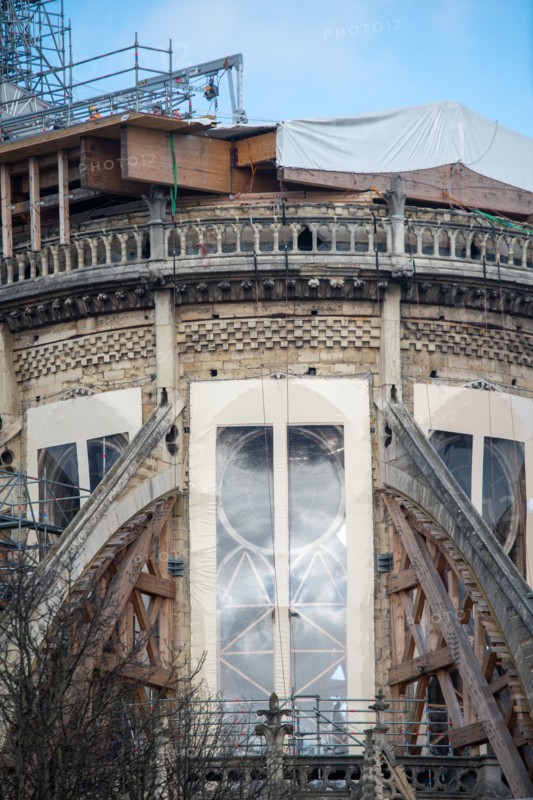 Cathédrale Notre-Dame de Paris, one year after the fire on the evening of 15 April 2019