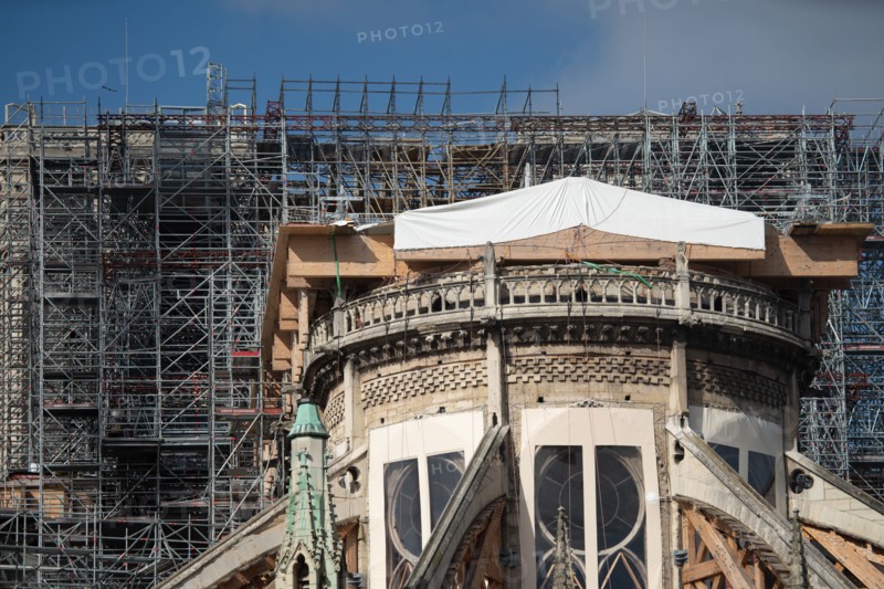 Cathédrale Notre-Dame de Paris, one year after the fire on the evening of 15 April 2019