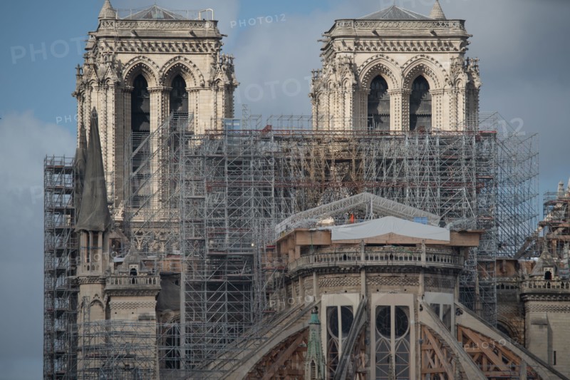 Cathédrale Notre-Dame de Paris, one year after the fire on the evening of 15 April 2019
