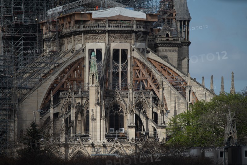 Cathédrale Notre-Dame de Paris, one year after the fire on the evening of 15 April 2019