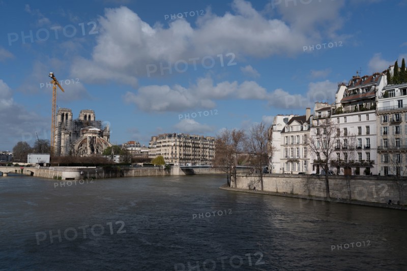 Cathédrale Notre-Dame de Paris, one year after the fire on the evening of 15 April 2019