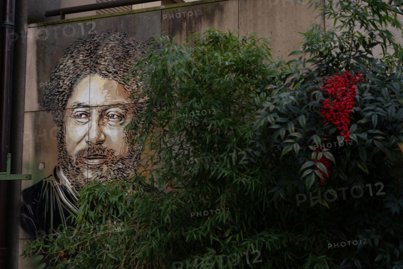 Paris, peinture représentant murale Alexandre Dumas
