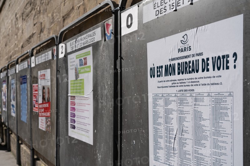 Paris, election signs