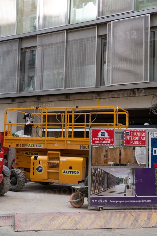 Paris, chantier d’immeuble
