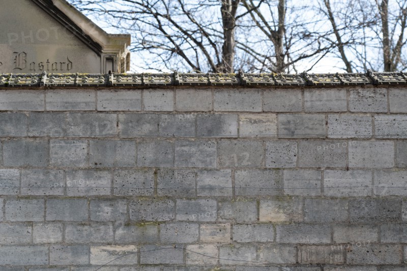 Paris, wall of the Montparnasse cemetery