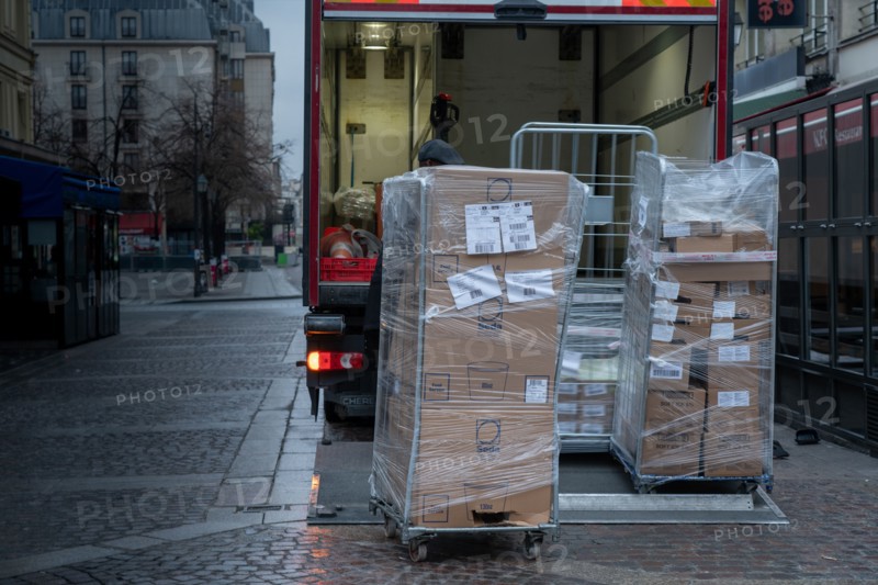Paris, delivery truck