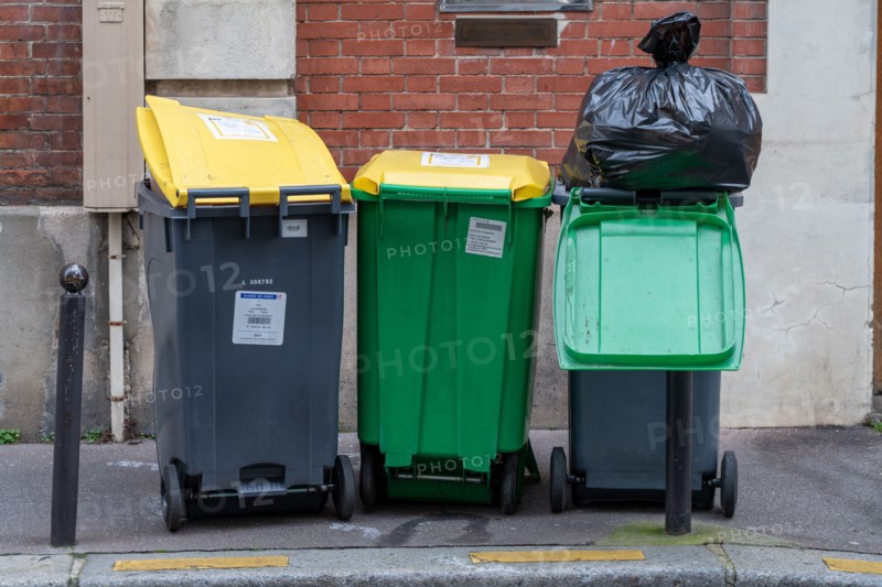 Paris, poubelles