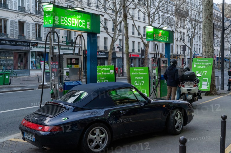 Paris, service station, gas station