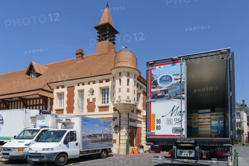 Trouville-sur-Mer, windscreen of a truck