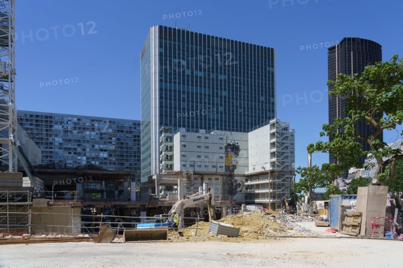 Paris, avenue du Maine, chantier du futur centre commercial Gaité