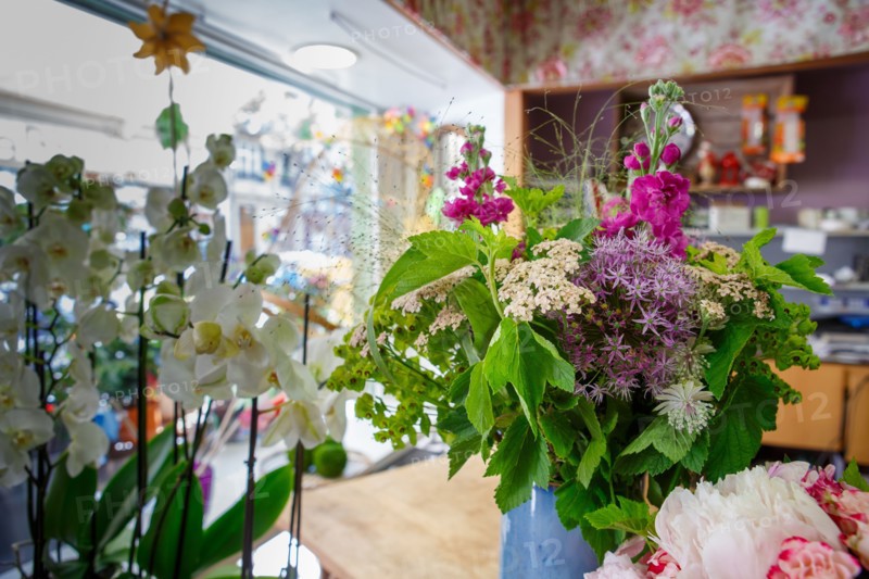 Paris, flower shop on rue d'Alésia
