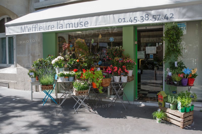 Paris, flower shop on rue d'Alésia