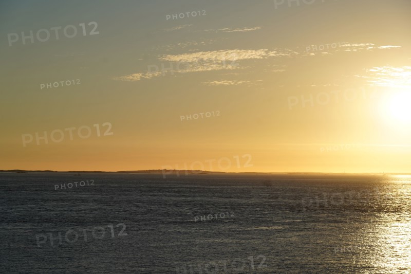 Pointe de Kermorvan, Finistère nord, soleil couchant