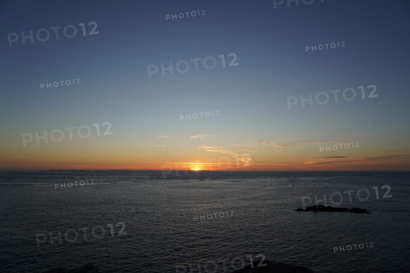 Pointe de Kermorvan, Finistère nord, soleil couchant