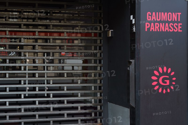 Paris, cinéma Gaumont Parnasse fermé pour cause de pandémie Covid-19