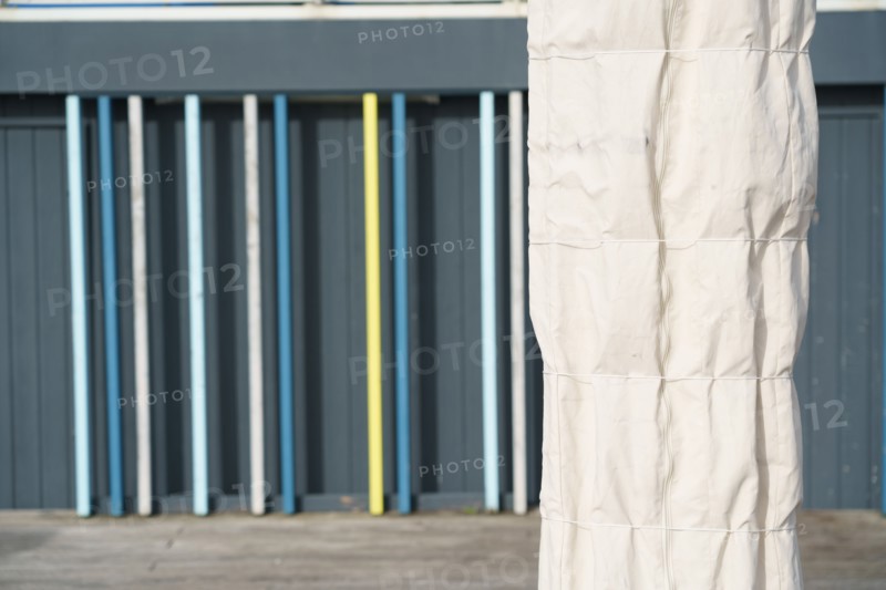 Saint-Nazaire, plage de Monsieur Hulot, boutique fermée