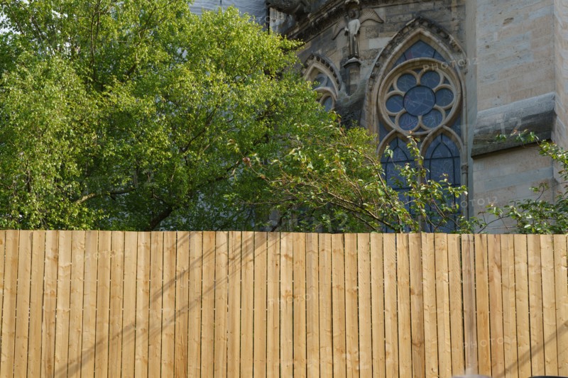 Palissade de chantier à Reims
