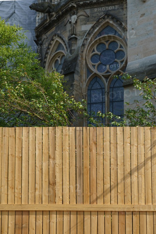 Palissade de chantier à Reims