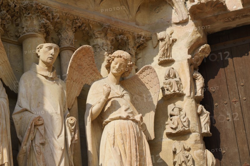 Reims Cathedral (Notre-Dame de Reims), smiling angel