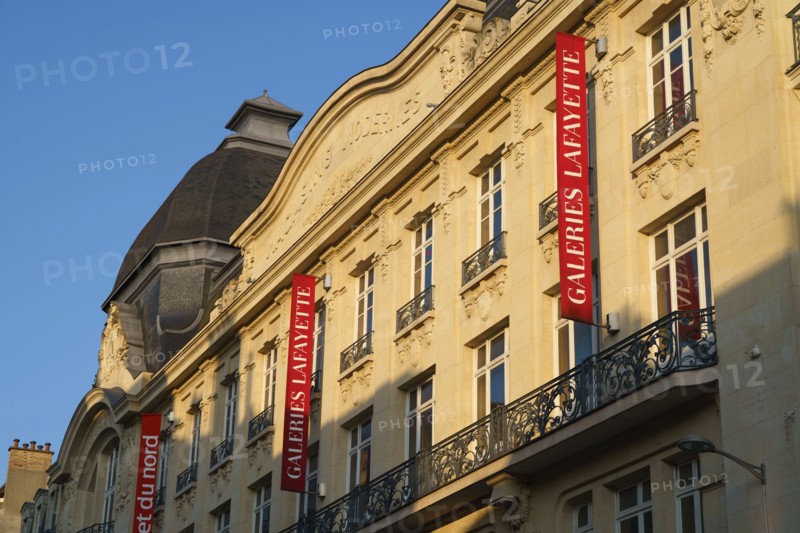Facade of the Galeries Lafayette in Reims
