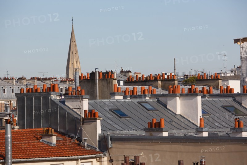 Paris 15e arrondissement, toits et cheminées, cheminées,