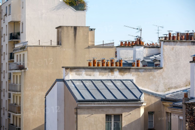 Paris 15th arrondissement, roofs and chimneys