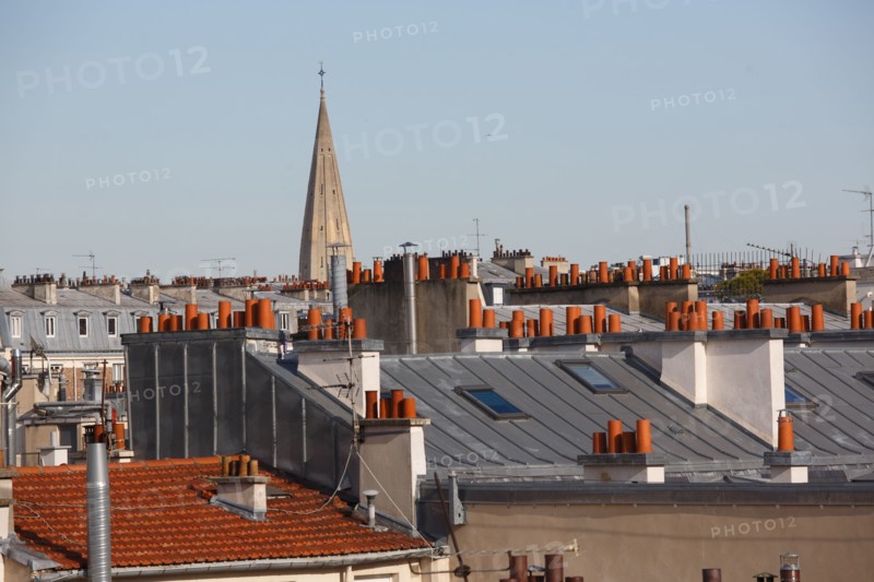 Paris 15th arrondissement, roofs and chimneys