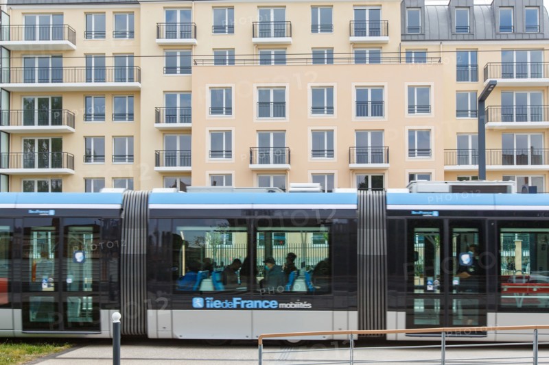 Tramway station in Choisy-le-Roi