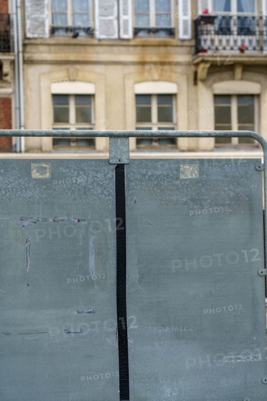 Trouville, panneaux d'affichage vides