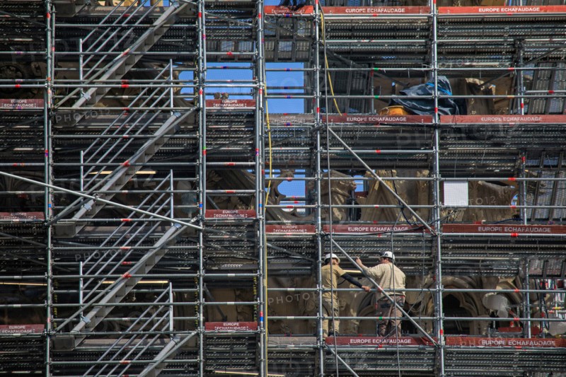 Paris, the new spire of Notre-Dame de Paris is installed