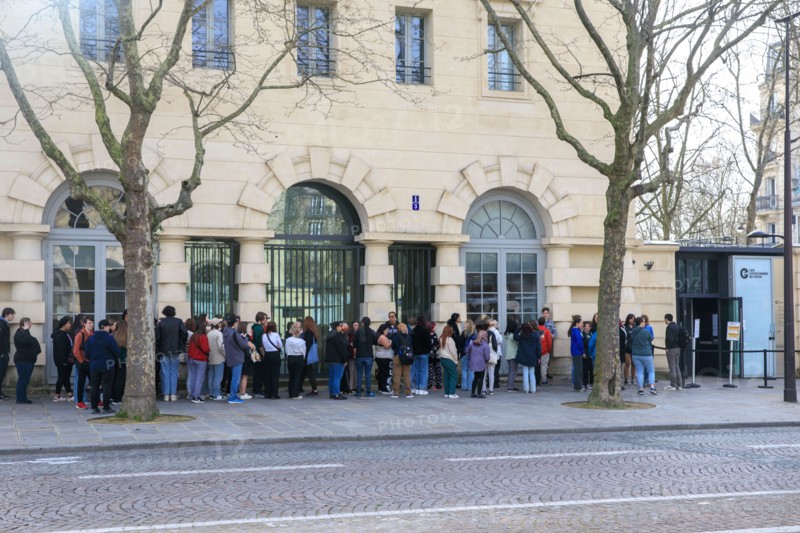 Paris, entrance to the Paris catacombs