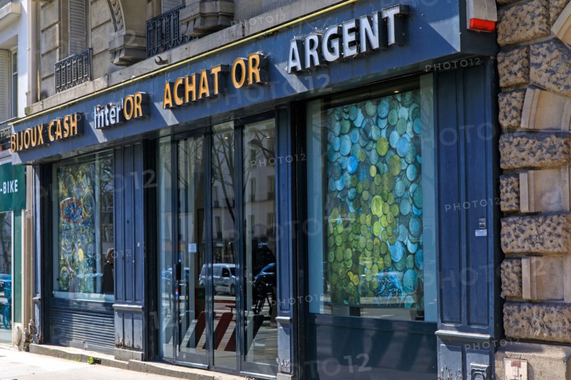 Paris, boutique d'achat de métaux précieux