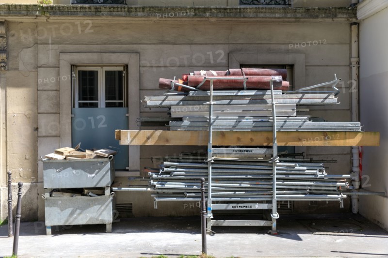 Echafaudage Pour Travaux de Facade, Paris