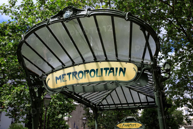 Paris, Abbesses metro exit/entrance