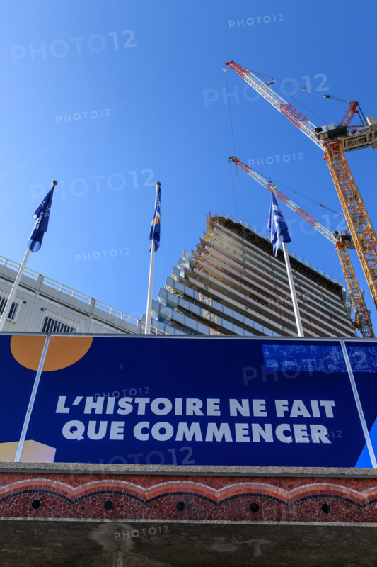 Paris, chantier de la Tour Triangle
