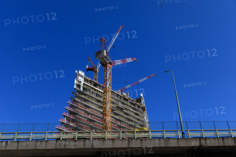 Paris, chantier de la Tour Triangle