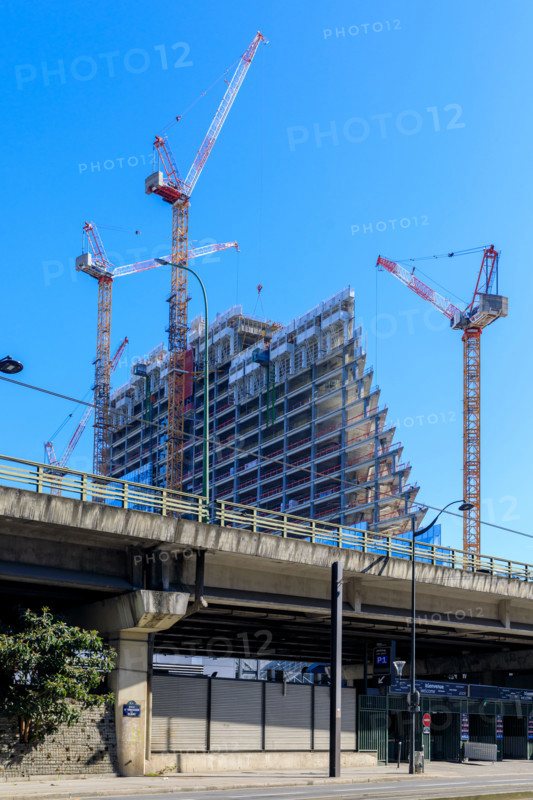 Paris, the Tour Triangle construction site